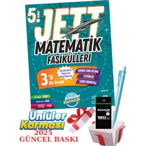Ünlüler Karması 5. Sınıf Jett Matematik Fasikülleri - Faber Eğitim Seti