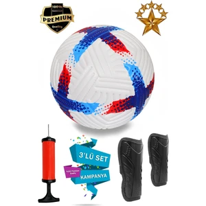 ALASTOR Profesyonel Futbol Topu 3'lü Set Dikişli Futbol Topu Sert Zemin Halı Saha Futbol Topu Yüksek Kaliteli Futbol Topu Tekmelik (Dizlik) Pompa Dahildir.