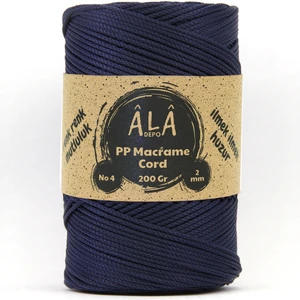 2 mm - 200 gr Polyester (Pp) Makrome Ipi 230 mt Lacivert