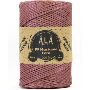 2 mm - 200 gr Polyester (Pp) Makrome Ipi 230 mt Gül Kurusu