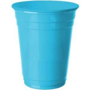 Büyük Boy Plastik Turkuaz Bardak 8'li