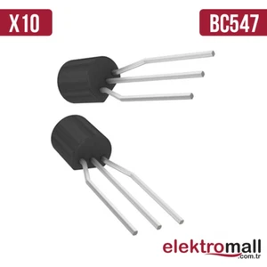 BC547 To-92 Transistör Npn 45V 100MA 10 Adet