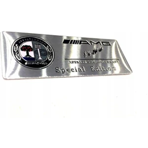 Yyo MERCEDES-BENZ Special Edition Sticker Gri Zemin Siyah Logo Renkli