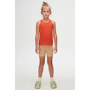 Kiremit Kız Çocuk Düz Basıc  Yüzücü Atlet