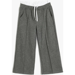 Basic Bol Paça Pantolon Cepli Çift Bel Detaylı