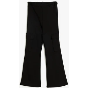 Ispanyol Paça Pantolon Kargo Cepli Beli Lastikli