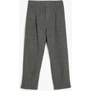 Basic Pantolon Beli Lastikli Kız Çocuk İçin Orta Kalınlıkta Polyester Karışımlı