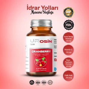 Plus (Idrar Yolları Enfeksiyonu, Mesane Sağlığı) Cranberry Turna Yemişi Ekstresi 30 Kapsül