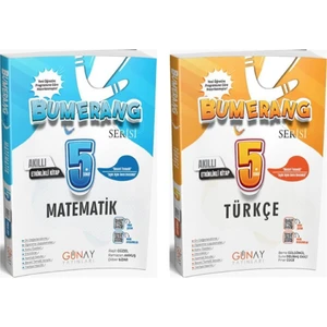 Günay Yayınları 5. Sınıf Bumerang Etkinlikli Türkçe ve Matematik Soru Bankası Seti 2025