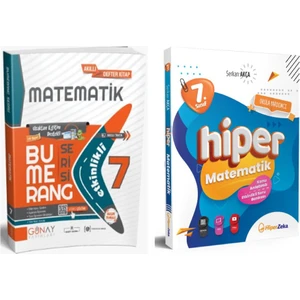 Günay Yayınları Gün&Ay Yayınları 7. Sınıf Bumerang Etkinlikli Matematik ve Hiper Zeka Matematik Soru Bankası