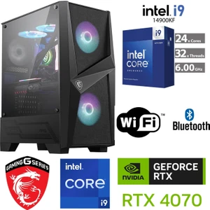 Ddr5 Gaming Pc – Rtx 4070 12 GB – Intel I9 14900KF – 32GB Ddr5 6000 Mhz Ram – 1 Tb M.2 SSD – Sıvı Sogutma – Windows 11 Pro