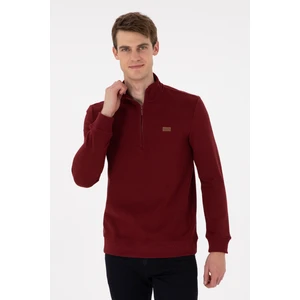 U.S. Polo Assn. Erkek Bordo Sweatshirt 50298243-VR014
