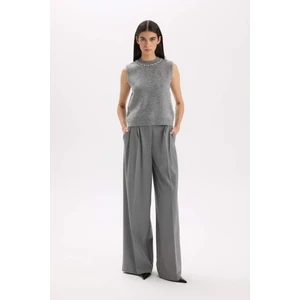 Wide Leg Kışlık Pantolon Cepli Yüksek Bel Geniş Bol Paça Uzun Boy E2772AX24WN