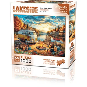 KS Games Vosvos Camp Fire At Sunset 1000 Parça Puzzle