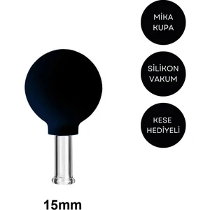 Mika Silikon Vakumlu Göz ve Burun Çevresi Masaj Kupası No:1 Siyah Renk