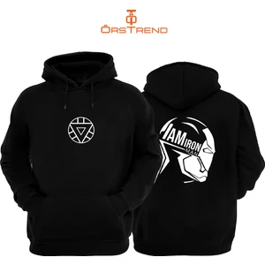 Ors Trend Ironman Baskılı Unisex Kapşonlu Sweatshirt