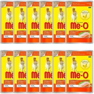 Me-O Pouch Tavuklu Pirinçli ve Havuçlu Kedi Maması 80 gr 12'li