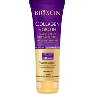 Collagen Biotin Hacim Verici Saç Bakım Kremi 250 ml Içeirğindeki Hidrolize Kolajen Peptitleri, Saç Tellerini Kalınlaştırarak Dolgunluk Verir