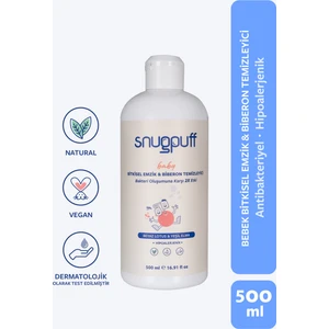 Bitkisel Bebek Biberon Emzik Temizleyici, Hipoalerjenik Vegan Çok Amaçlı El Sıvı Bulaşık Sabun 500ML