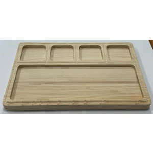 Ahşap Ladin Orkide Sunum/çerez Tabağı