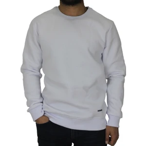 Bisiklet Yaka Şardonlu Sweatshirt