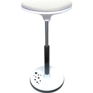 Creo Mobili Kurumsal Alanlara Uygun Ayarlanabilir Tabure - 53–76 cm Yükseklik, Taş. kap. 100kg, Beyaz - Creo