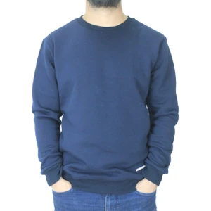 Bisiklet Yaka Şardonlu Sweatshirt