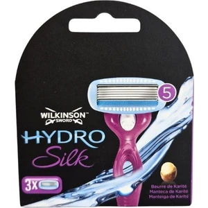 Wilkinson Sword Hydro Silk Kadın Tıraş Bıçağı Kartuşu | 5 Bıçaklı 3 Yedek Kartuş