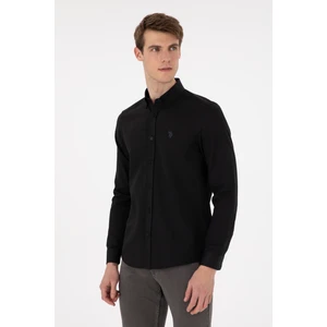 U.S. Polo Assn. Erkek Siyah Basic Gömlek 50296777-VR046