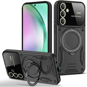 Samsung Galaxy A15 Uyumlu Kılf Magsafe Stand Özellikli Lens Korumalı Kılıf