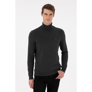 U.S. Polo Assn. Erkek Antrasit Melanj Kazak /Triko 50294781-VR081