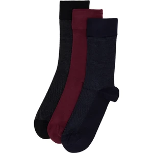 Pierre Cardin Erkek Erkek Renkli 3 lü Düz Soket Çorap 50304465-001