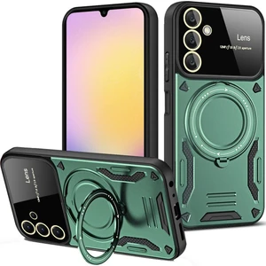 Samsung Galaxy A15 Uyumlu Kılf Magsafe Stand Özellikli Lens Korumalı Kılıf