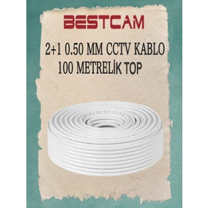 2+1 0,50 mm Cctv Kablo 100 Metrelik Top