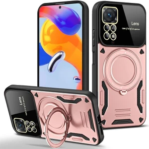 Xiaomi Note 12 Pro Uyumlu Kılf Magsafe Stand Özellikli Lens Korumalı Kılıf