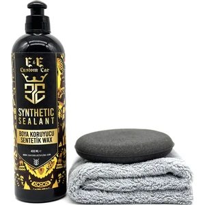 E&e Custom Car Boya Koruyucu Sentetik Wax 400 ml (Mikrofiber Bez ve Uygulama Pedi Ile)