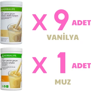 9 Adet Vanilya Shake - 1 Ade Tmuzlu Shake