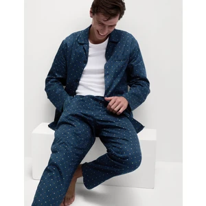 Marks & Spencer Saf Pamuklu Uzun Kollu Pijama Takımı