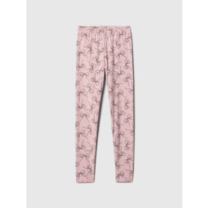 Kız Çocuk Pembe Stretch Jersey Legging Tayt
