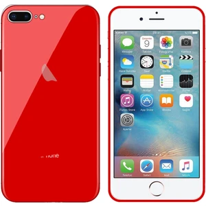 Apple iPhone 7 Plus / 8 Plus Uyumlu Araç Tutucu Mıknatıslı Arka Cam Kapak Kılıf
