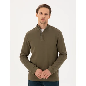 Pierre Cardin Erkek Koyu Haki Regular Fit Sweatshirt 50296505-VR111