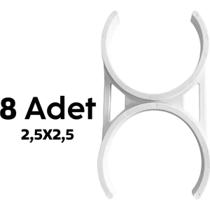 SUROBOTIC Yeni Nesil Arıtma 2,5 x 2,5 8 Adet Kelepçe İlk 3 Filtre Su Arıtma Cihaz Filtre Kelepçesi