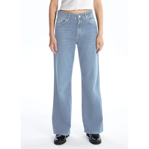 CEDY DENIM Kadın Yüksek Bel Salaş Kot Pantolon Büyük Beden Jean - C602