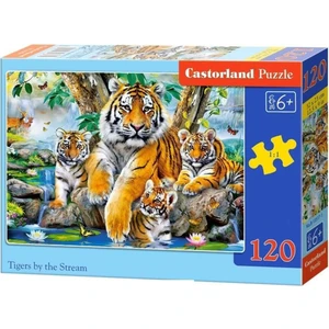 120 Parça Dere Kenarındaki Kaplanlar Çocuk Puzzle