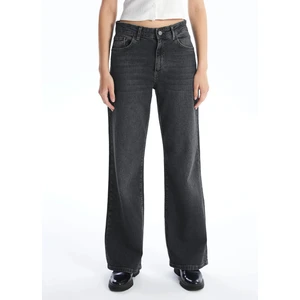 CEDY DENIM Kadın Yüksek Bel Salaş Kot Pantolon Büyük Beden Jean - C602