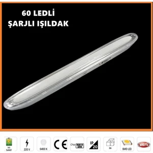 Ucuz Geldi Şarj Edilebilir 60 Led Işıldak Cata Tuna 6w Şarjlı Acil Durum Lambası Şarjlı Işıldak Kamp Lambası