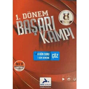 Paraf Yayınları 8. Sınıf 1. Dönem Başarı Kampı
