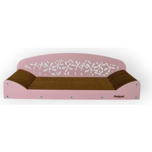 Karton Kedi Tırmalama Geniş Koltuk Şeker Pembe 68X20X25 cm