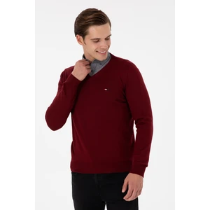 U.S. Polo Assn. Erkek Bordo Kazak /Triko 50298283-VR014