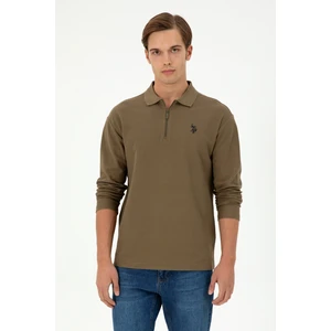 U.S. Polo Assn. Erkek Haki Sweatshirt 50293413-VR027